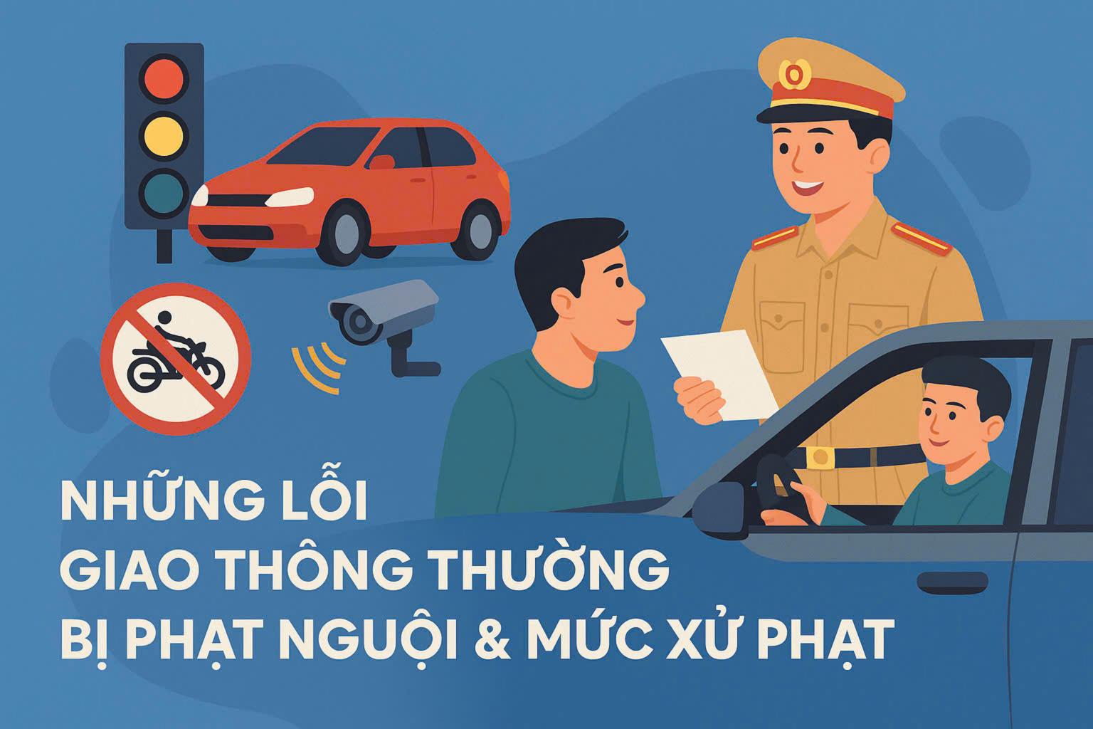 Những Lỗi Giao Thông Thường Bị Phạt Nguội & Mức Xử Phạt