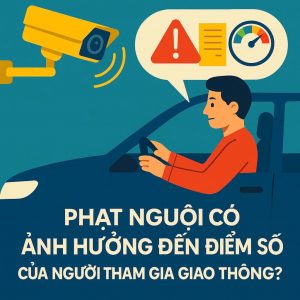 Phạt nguội có ảnh hưởng đến điểm số của người tham gia giao thông không?