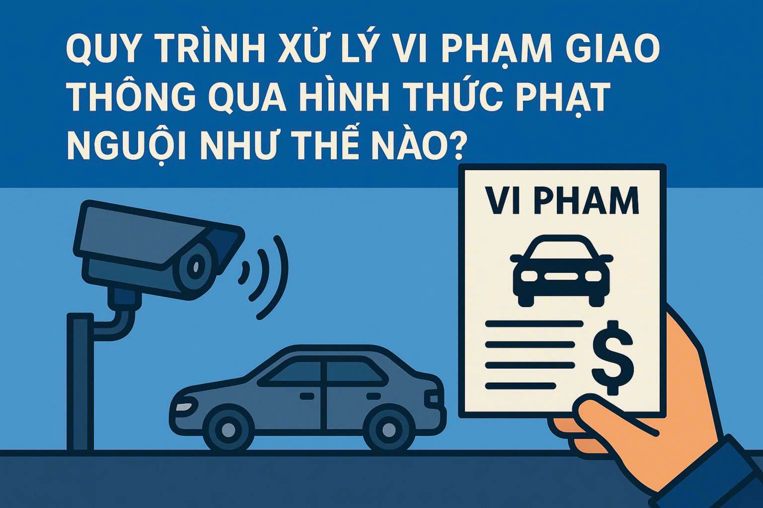 Quy trình xử lý vi phạm giao thông qua hình thức phạt nguội như thế nào 800*500